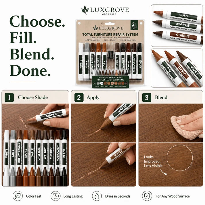 Luxgrove™ Scratch Markers - Fix Scratches, Scuffs & Worn Edges In Seconds