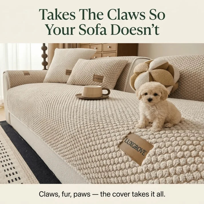 Luxgrove™ Plush Sofa Cover - The Armor That Feels Like A Blanket