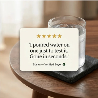 Luxgrove™ Quick-Dry Stone Coasters - The Coaster That Drinks The Condensation (Set of 6)